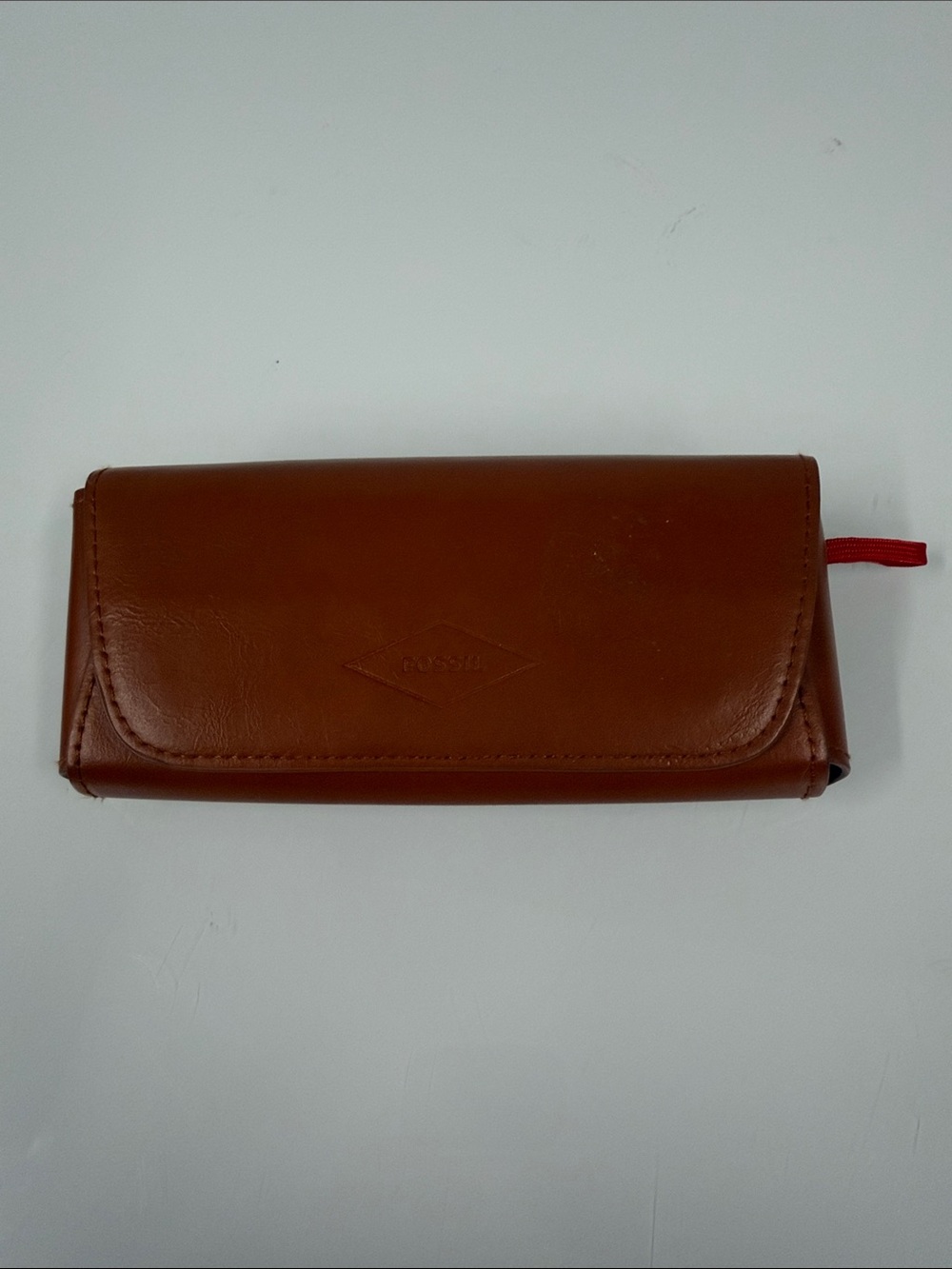 Fossil Brown Leather sunglasses case